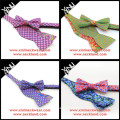 Chinese Manufacturer Polyester Self Tie Men's Bow Ties and Pocket Square